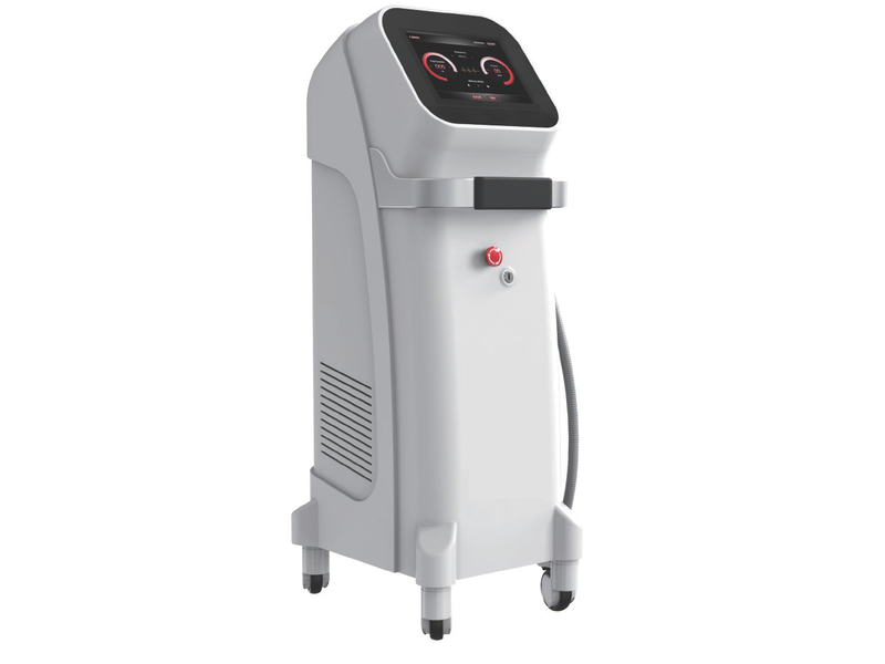 Laser diodo 2000w pie con ruedas